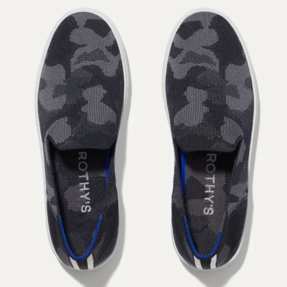 Rothy’s | Grey Camo The Slip On Sneaker | 7.5